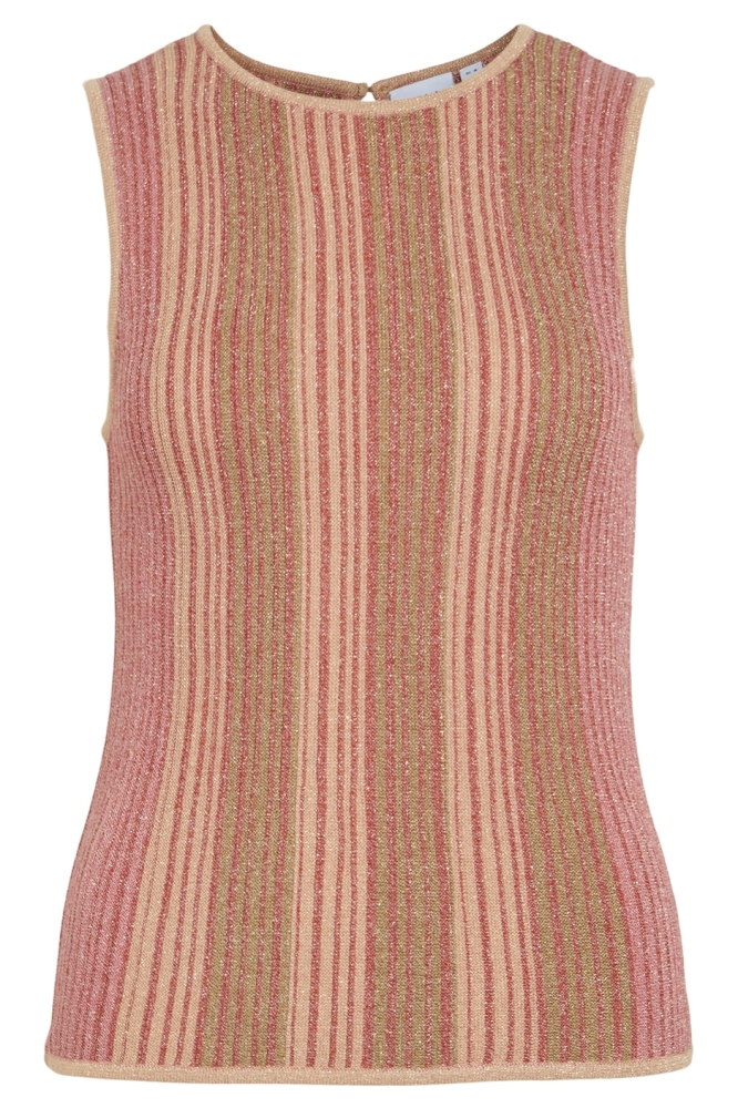 VIMELVINA O-NECK S/L GLITTER KNIT T 14105874 AURORA RED